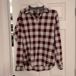 Express Men’s Button Down Shirt - Maroon
